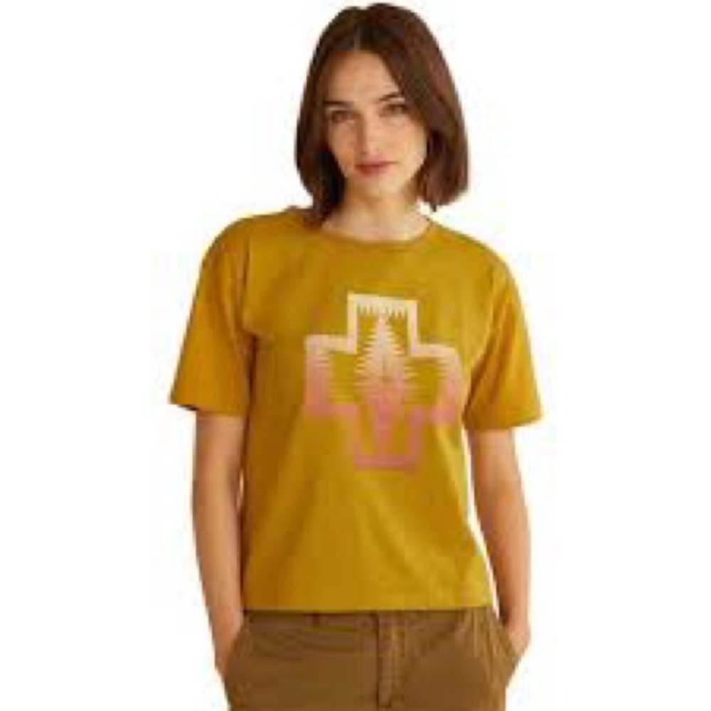 Pendleton Cropped Short Sleeve Graphic Tee Size 12